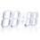 (White) Large Modern Digital Led Skeleton Wall Clock 2