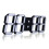 (White) Large Modern Digital Led Skeleton Wall Clock 8