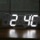 (White) Large Modern Digital Led Skeleton Wall Clock Timer 24/12 Hour Display 3D Gife 9