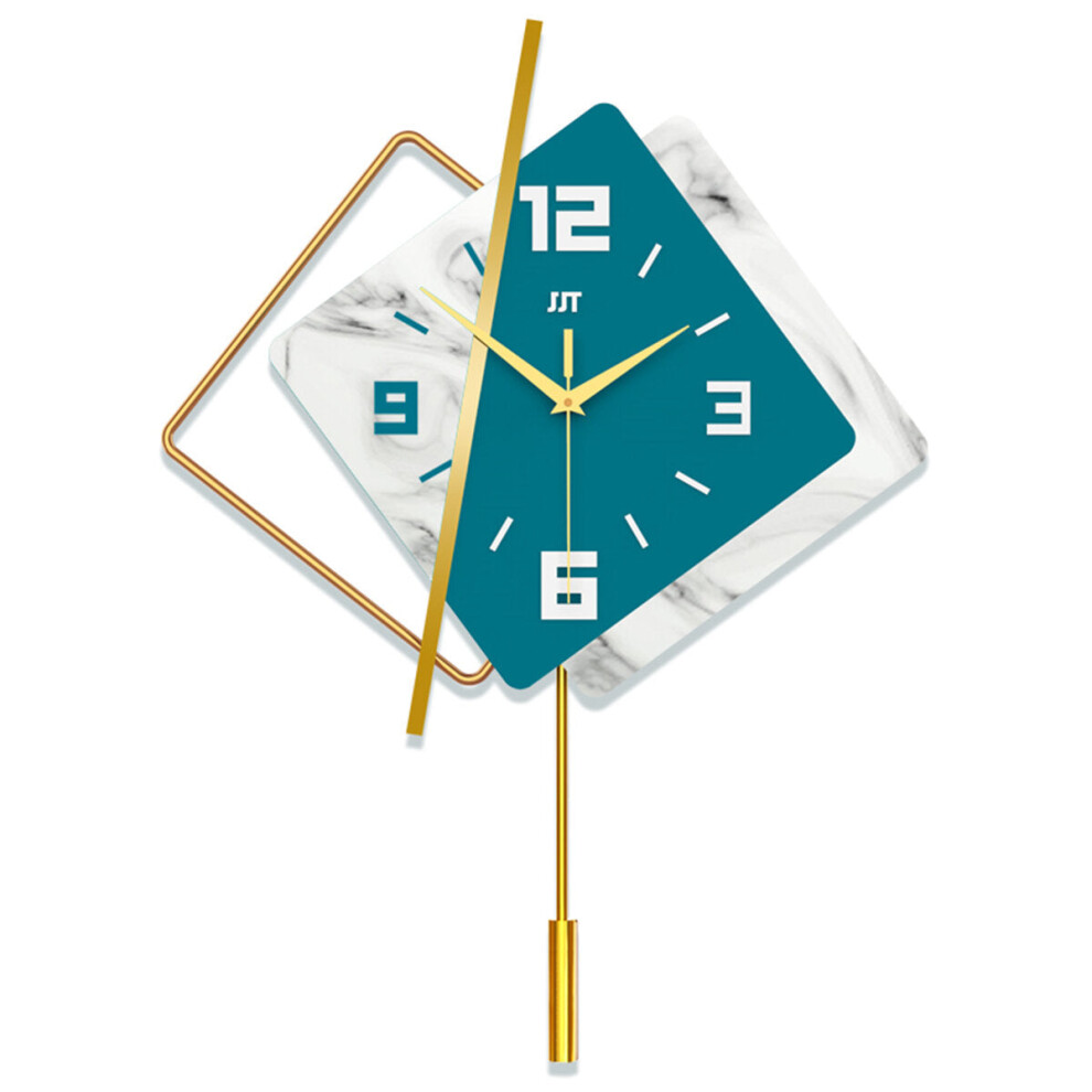 (40*53cm) Light Luxury Clock Wall Clock Living Room Creative Home Decoration Watch Fashion Simple Art European Wall Clock without Battery