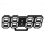 (White) Large Modern Design Digital Led Wall Clock Watches 24 Or 12-Hour Display 7
