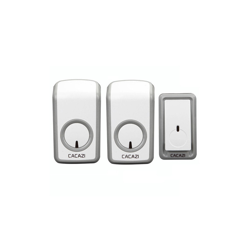 (Us Plug, 2 To 1) Wireless Doorbell Ac 110-220V Ultra Long Distance 350M Remote Door Bell 48 Chimes 6 Volume 8727971646564