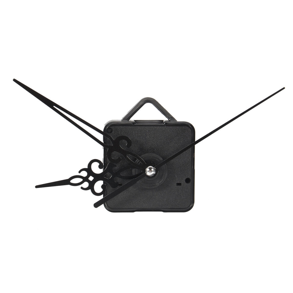 (Black) Silent DIY Quartz Wall Clock Movement Mechanism Mute Hands Repair Tool Parts Kit