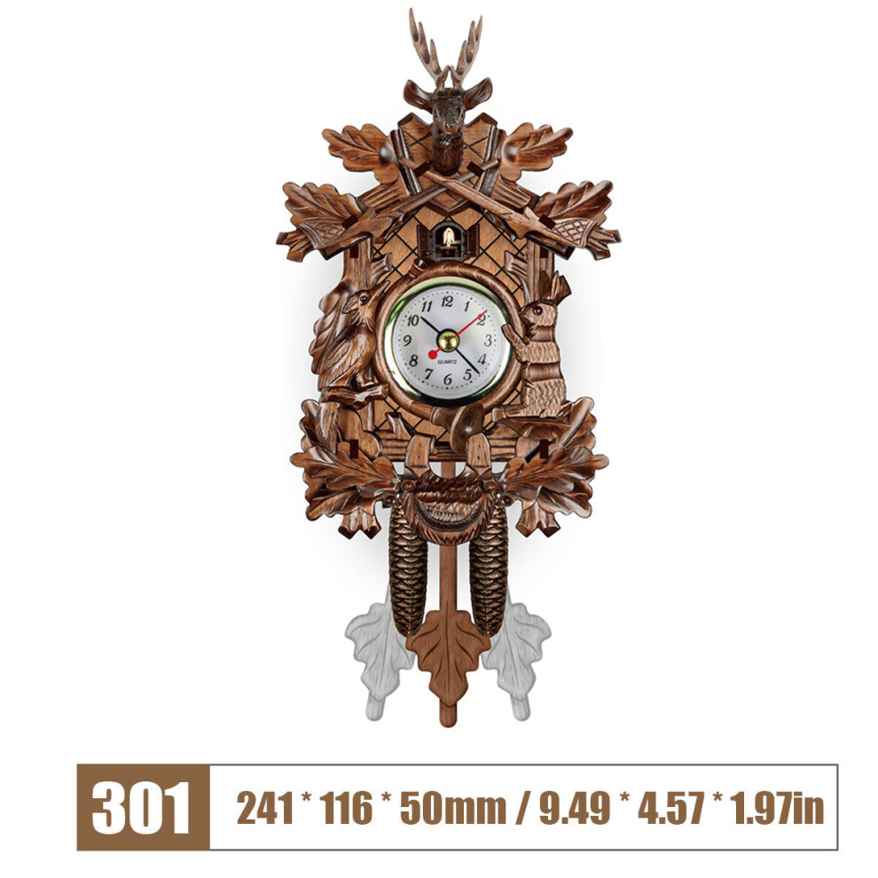 (301) Wall Clocks Pendulum Watch Art Craft Home Decoration Hanging Wood Watches
