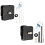 (Black) DIY Quartz Silent Clock Wall Clock Movement Mechanism Hour Minute Second Hand 3