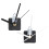 (Black) DIY Quartz Silent Clock Wall Clock Movement Mechanism Hour Minute Second Hand 1