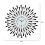 (Gold) Black/Gold Iron Wall Clock Geometric Diamond Wall Clock without Battery 9
