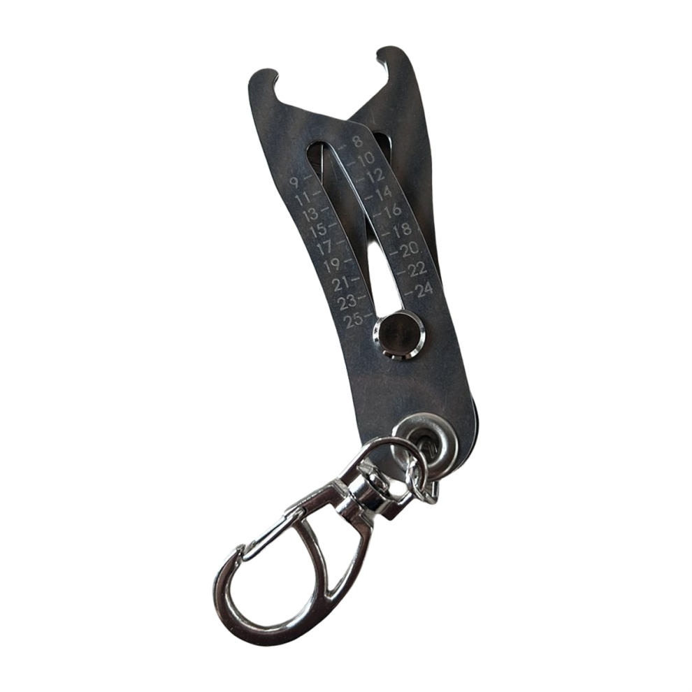 GewindegrößEnprüFer FüR Muttern Und Schrauben, SchraubengrößEnfinder, SchlüSselanhäNger, 3 StüCk-image