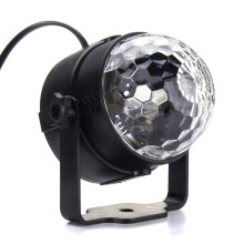 (AU Plug) 3W UV Purple LED Stage Light Self-propelled/Voice-activated/Flashing Crystal Ball Party Disco Club