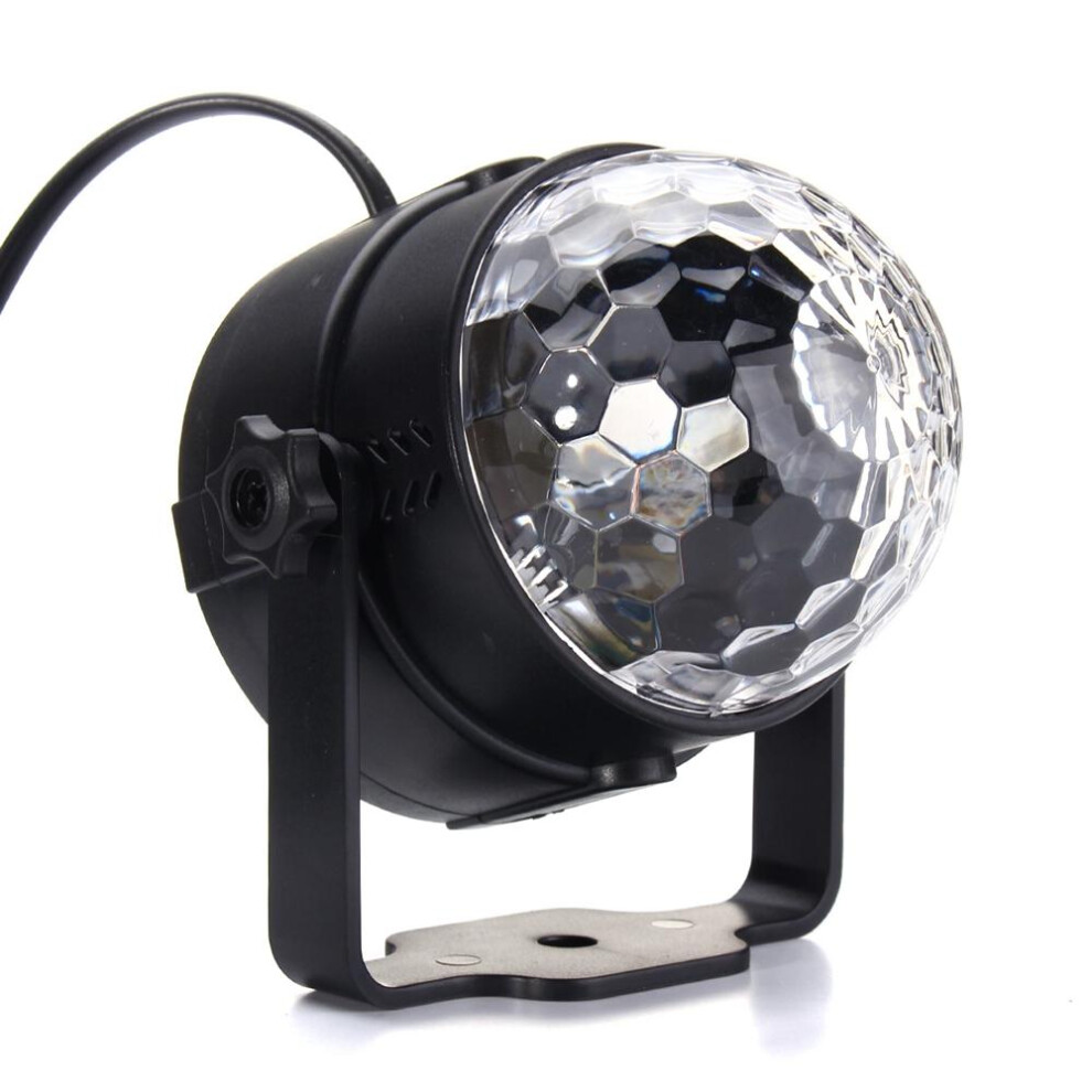 (AU Plug) 3W UV Purple LED Stage Light Self-propelled/Voice-activated/Flashing Crystal Ball Party Disco Club