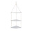 (Brown) 3-Tier Wall-mounted Floating Hanging Rack Corner Shelf Organizer Decor 13