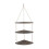 (Brown) 3-Tier Wall-mounted Floating Hanging Rack Corner Shelf Organizer Decor 11