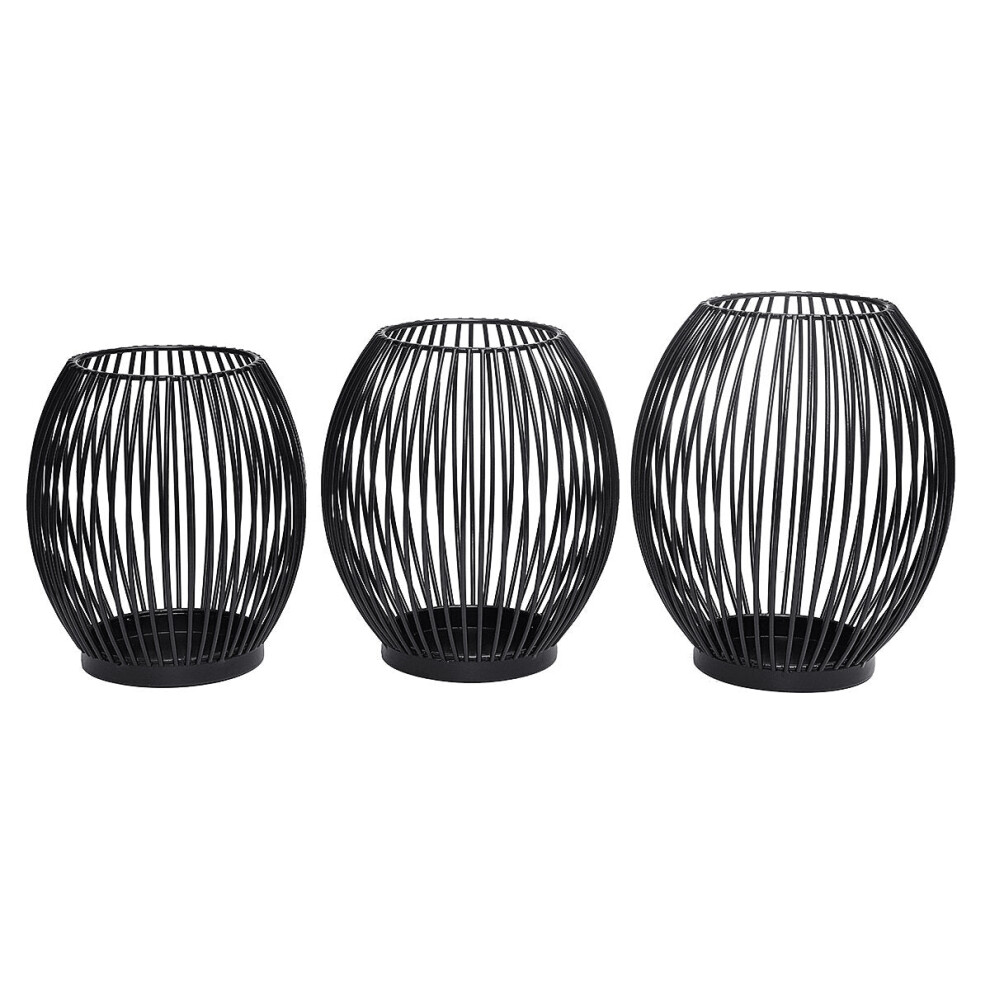 (S) 3D Nordic Style Geometric Candlestick Metal Art Candle Holder