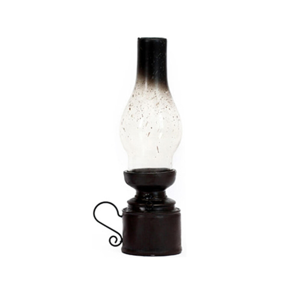 (S) Candle Tea Light Holder Nostalgic Vintage Retro Glass Cover Kerosene Lamp Cafe Bar Window Decoration Home Resin Ornaments