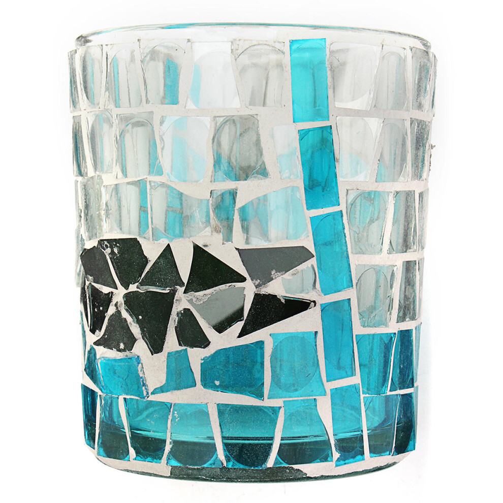 (B) Glass Candle Holder Votive Moroccan Tea Light Table Lamp Candleholder