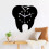 (White) Tooth Shape Wall Clock Quartz Wall Clock 3D Wall Clock For Home Office Decorations 5