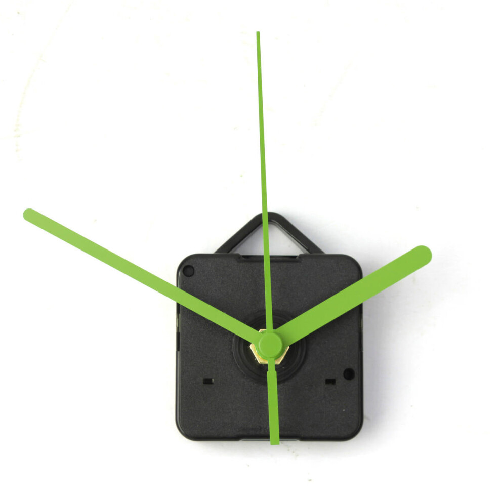 (Green) Quartz Clock Movement Mechanism Kit Ticking Sweep Repair Parts Hands