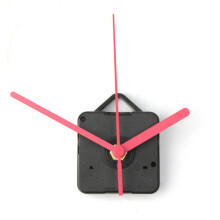 (Red) Quartz Clock Movement Mechanism Kit Ticking Sweep Repair Parts Hands