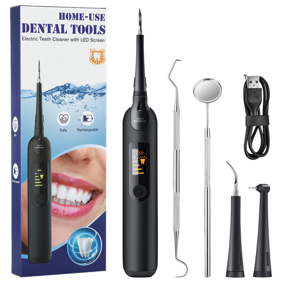 Portable Oral Irrigator USB Rechargeable Calculus Remover IPX6 Waterproof Electric Tartar Remover Whitening Tooth Cleaner