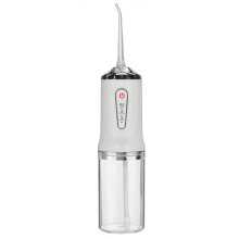(White) Electric Water Flosser Teeth Dental Floss Oral Irrigator 3 Modes USB Rechargeable Tooth Cleaner IPX7 Waterproof