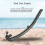 Soft Silicone Diving Snorkel, Foldable Design, Easy to Breathe, D 4