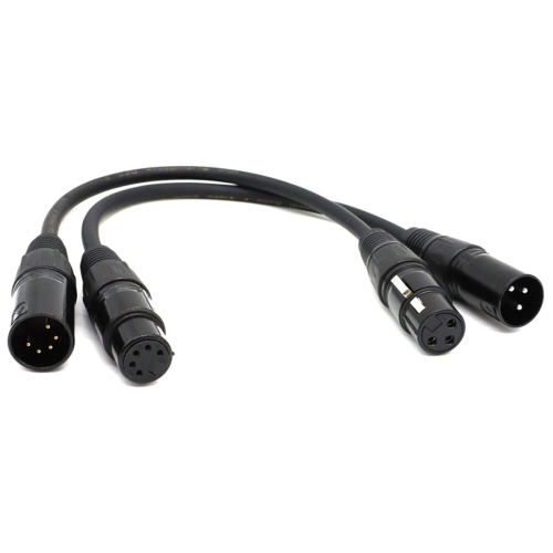 Cabo de áudio para microfone e luz de palco