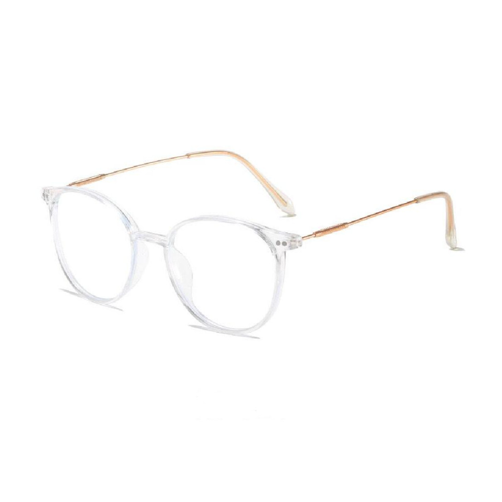 (Transparent, +1.50 strength) Women's Square Business Rivet Adjustable Reading Glass +1.0~+3.0 4.0