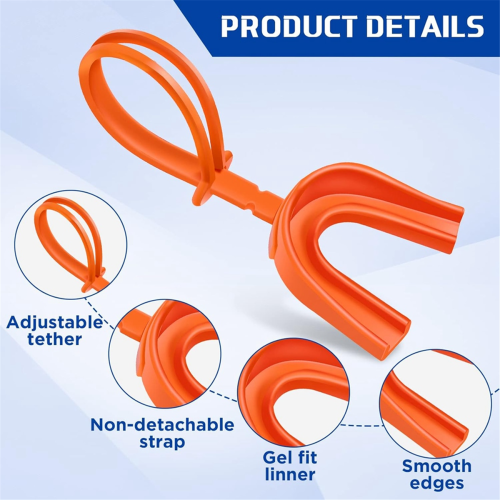 Lot de 10 protège-dents de sport avec sangle 2
