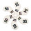 ```htmlHousses de tête de club de golf : lot de 6  1