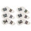 ```htmlHousses de tête de club de golf : lot de 6  2