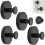 4PCS Suction Cup Hooks for Shower Wall No Drill Hook Removable Silver 2