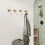 4PCS Suction Cup Hooks for Shower Wall No Drill Hook Removable Silver 5