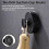 4PCS Suction Cup Hooks for Shower Wall No Drill Hook Removable Silver 6