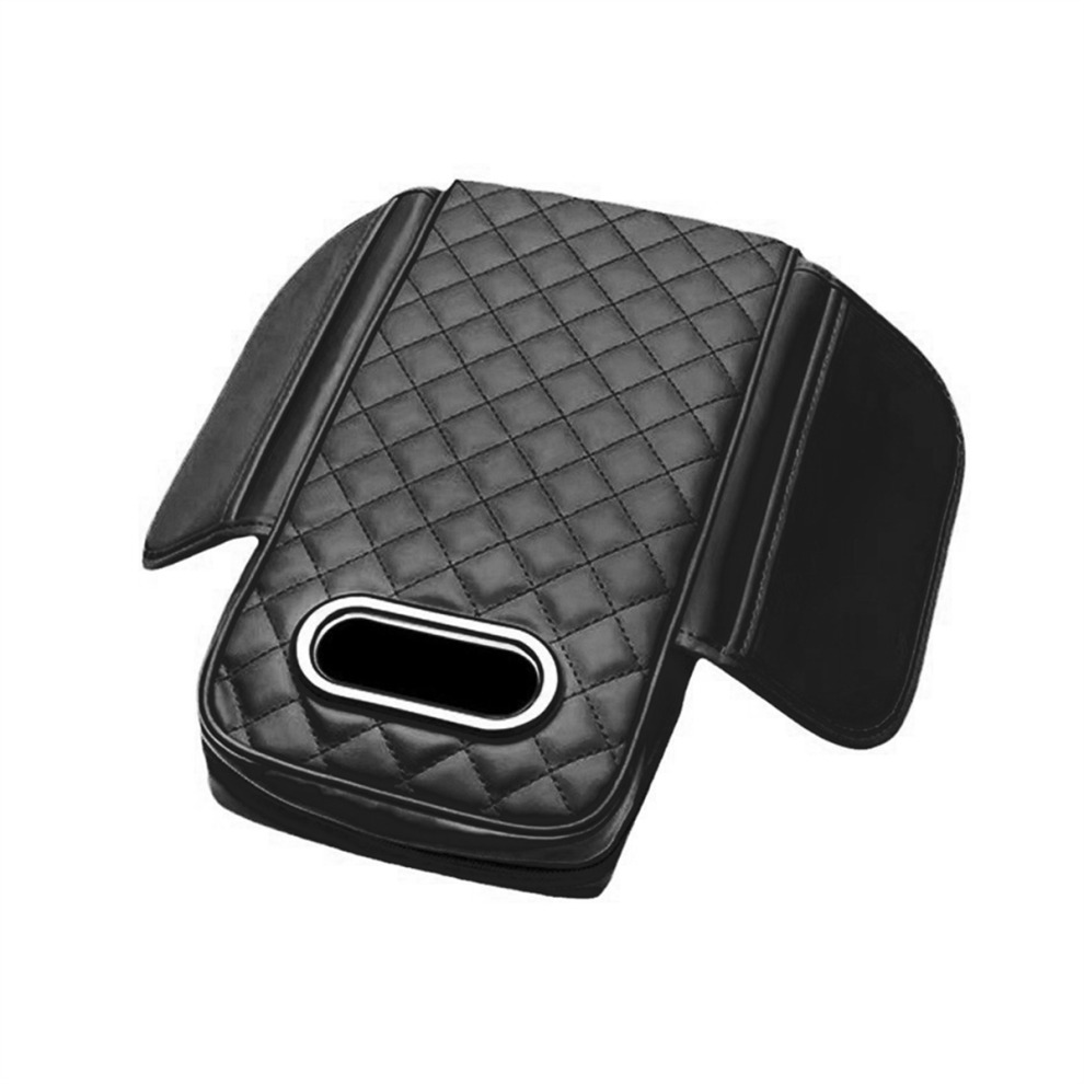 Car Armrest Cover Pu With Tissue Storage Memory Foam Height Pad C 4851507215970