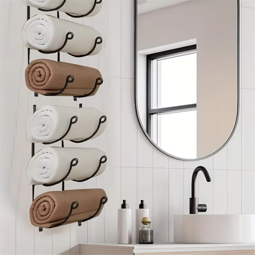 Multifunctional Multilayer Wrought Iron Hanger Wall-Hung Wine Rack 2