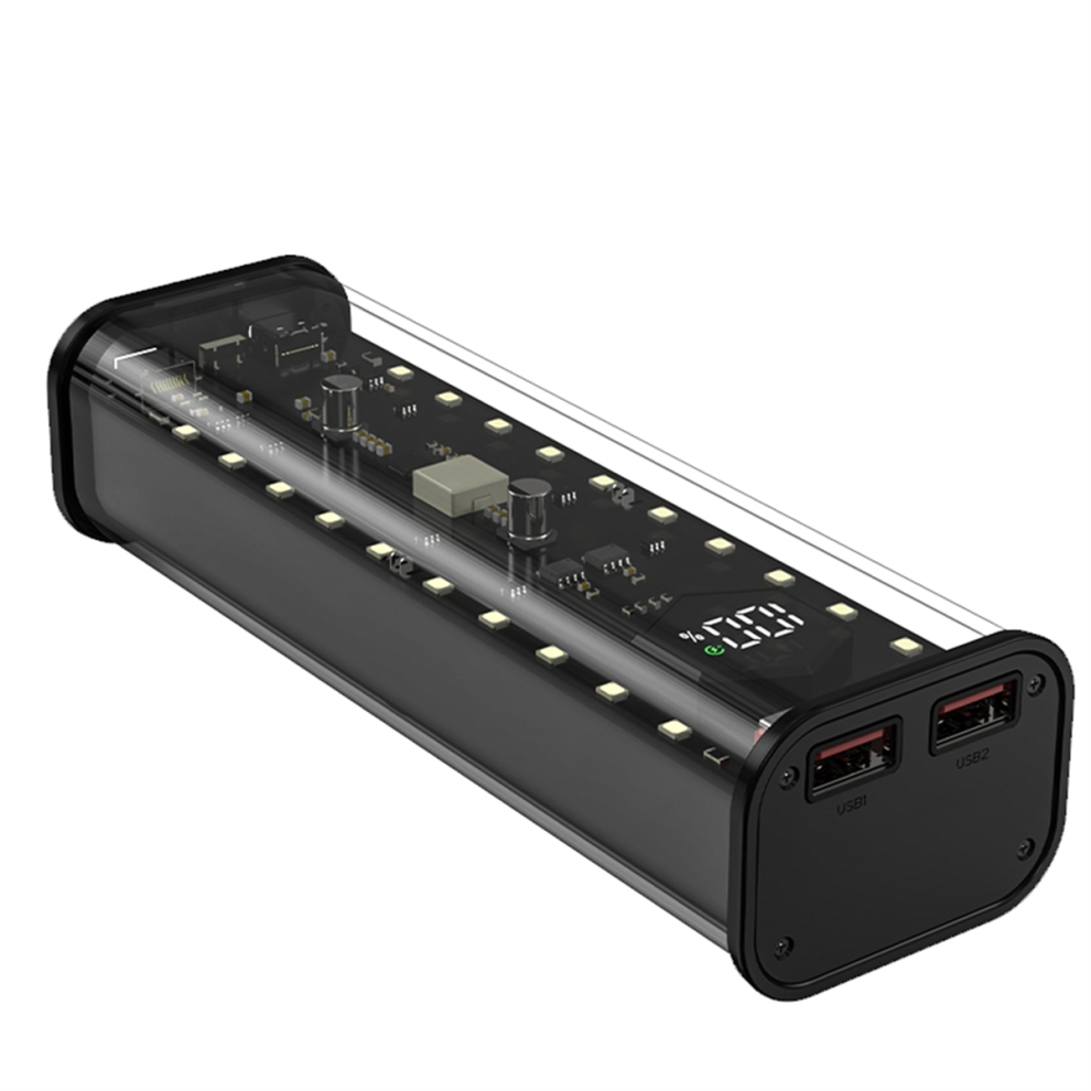 21700 Battery Storage Box 4 Slots Diy Power Bank Box Black 4851507222077