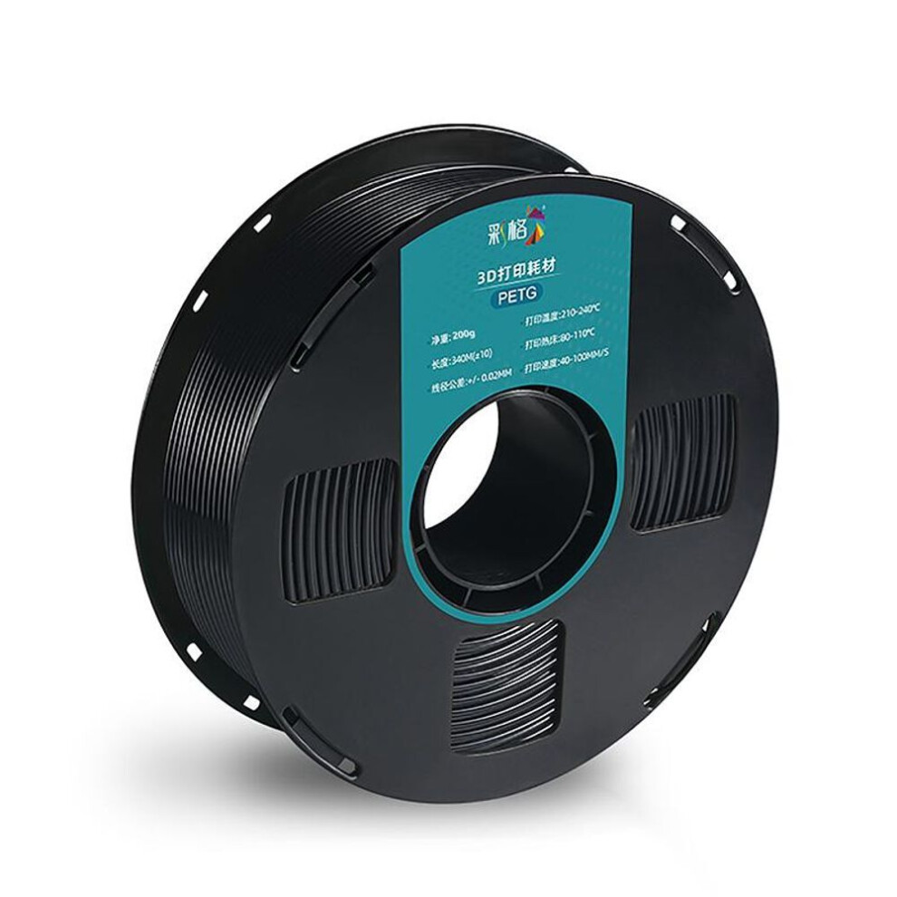 (black) Filament Plastic For 3D Printer Multi-colored Optional Rubber Consumables Material