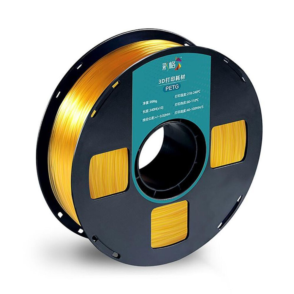 (yellow) Filament Plastic For 3D Printer Multi-colored Optional Rubber Consumables Material