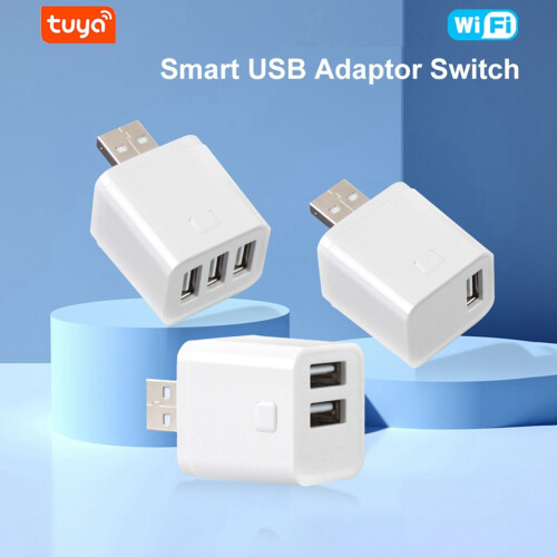 Tuya Smart WiFi USB-Adapter-Schalter 5V Mini USB-Netzteil 3USB 2