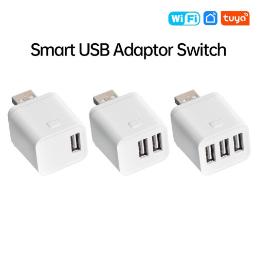 Tuya Smart WiFi USB-Adapter-Schalter 5V Mini USB-Netzteil 3USB 1