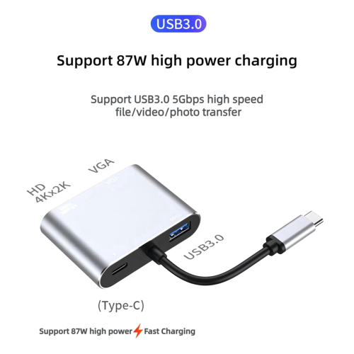 USB C Hub 4-in-1 Docking Station for , Laptops, & More 2