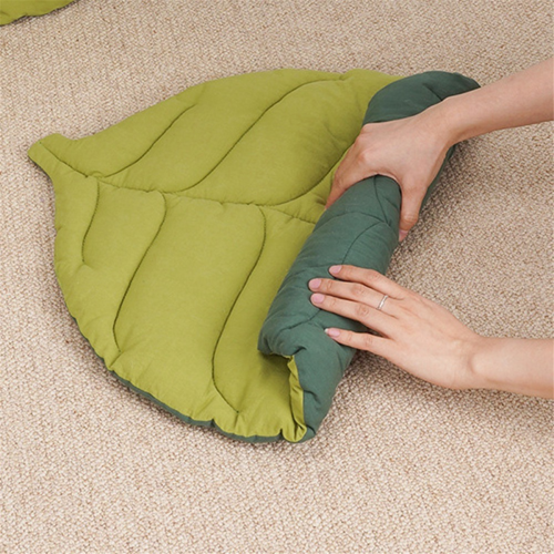 Leaf Mat Μαλακό χαριτωμένο χαλί δαπέδου που σέρνεται κουβέρτα Α 1