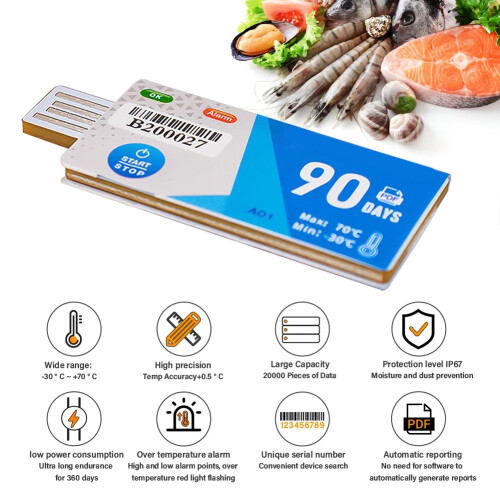 90 dagen USB-interface temperatuurlogger datalogger 2