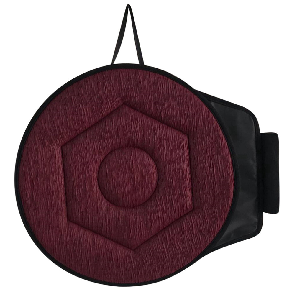 Coussin de siège rotatif à 360, coussin de siège de 15,7 pouces, bordeaux