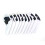 ```htmlGolf Club Headcovers Irons Set 10 Pcs Iron Head Covers Branco Com Números em Degradê 3
