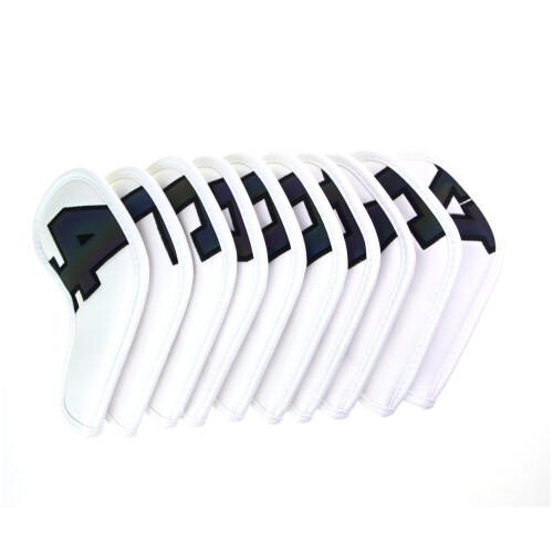 ```htmlGolf Club Headcovers Irons Set 10 Pcs Iron Head Covers Branco Com Números em Degradê 2