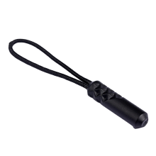 Tirador de cremallera de plástico, tirador de plástico, negro