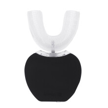 (Black) Automatic Electric 360 Sonic Brush Whitening Toothbrush 3 Modes IPX7 Waterproof Tooth Cleaner