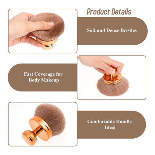 Πινέλο μακιγιάζ για μπρονζέ Blend Self Tan Back Applicator, Rose Gold 2
