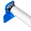 Supporto per tubo piscina, con corde blu 3